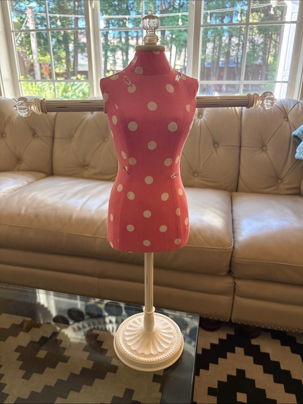 Pottery Barn Teen Jewelry Tree Dress Form Style - Pink 23.5” H 15” W